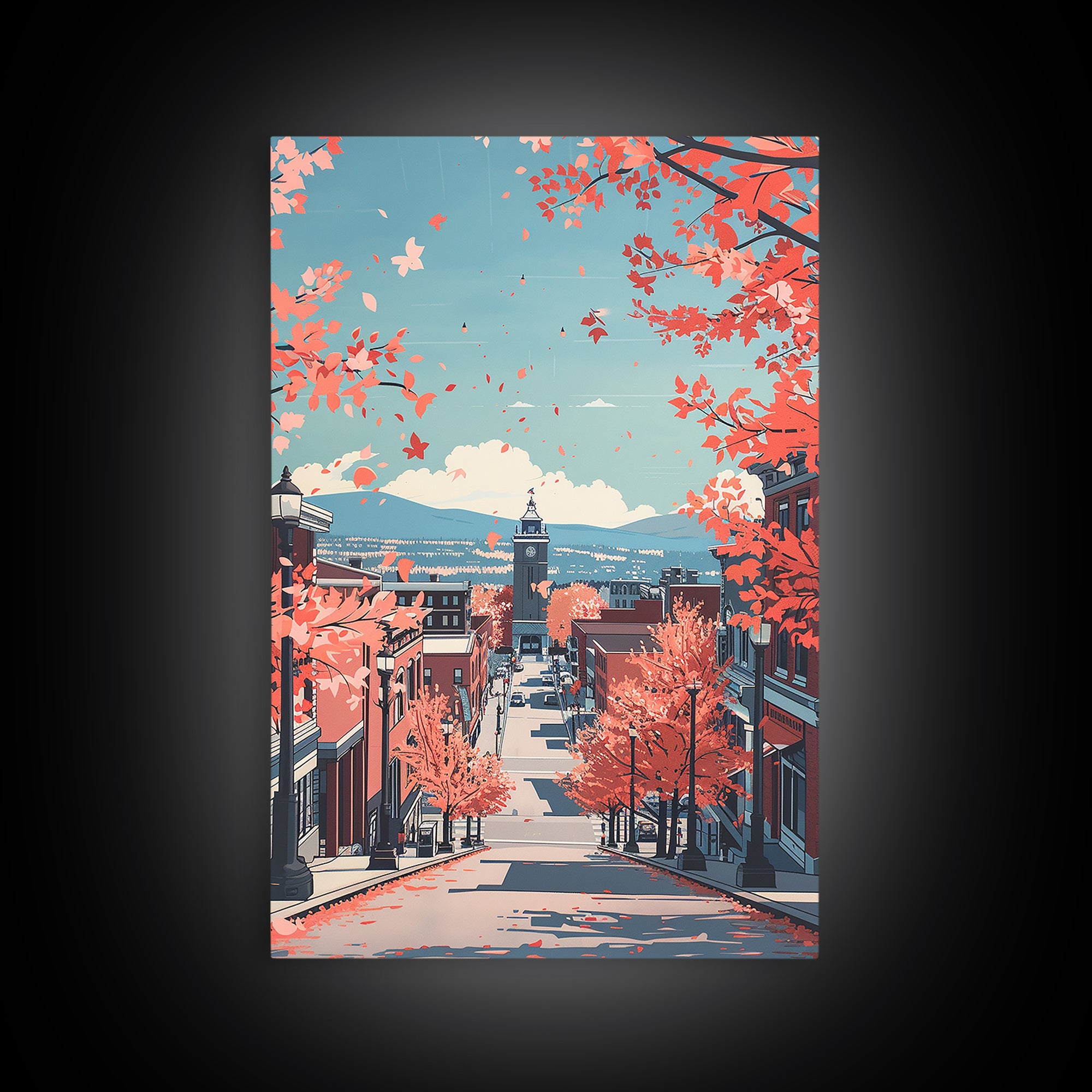 Manchester Travel Poster, Framed Canvas Print, Vintage Travel Print, City Wall Art, Retro Wall Art, City Travel Poster, Travel Print