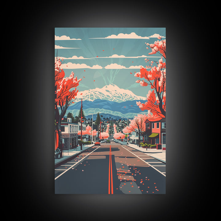 Menifee Travel Poster, Canvas Print, Poster Print, Travel Wall Art, Retro Wall Art, Travel Print, Colorful Wall Art, Wanderlust Gift