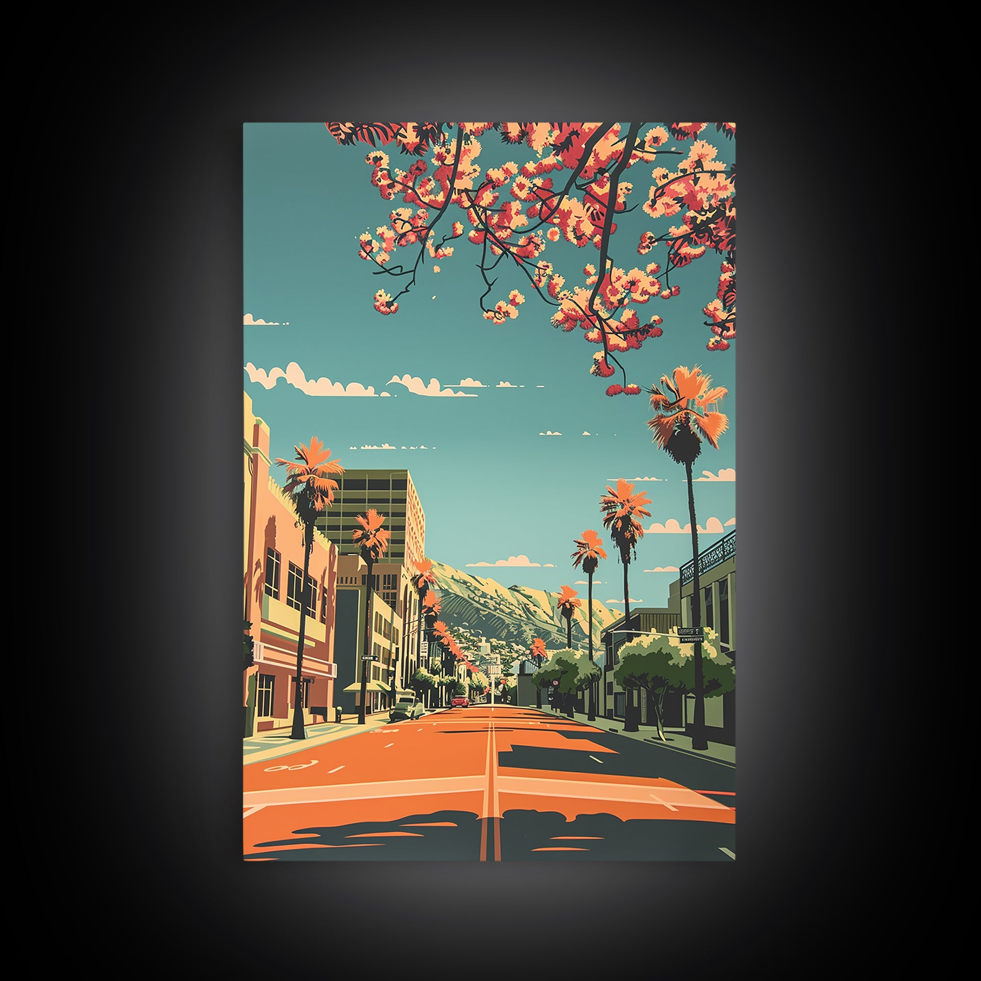 Palmdale Travel Poster, Canvas Print, City Travel Poster, Travel Wall Art, Poster Art, Home Decor, Wanderlust Gift, Gallery Wall Set