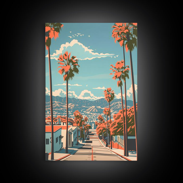 Rialto Travel Poster, Framed Canvas Print, Travel Wall Art, City Wall Art, Wanderlust Gift, Poster Print, Travel Art Print, Wall Art