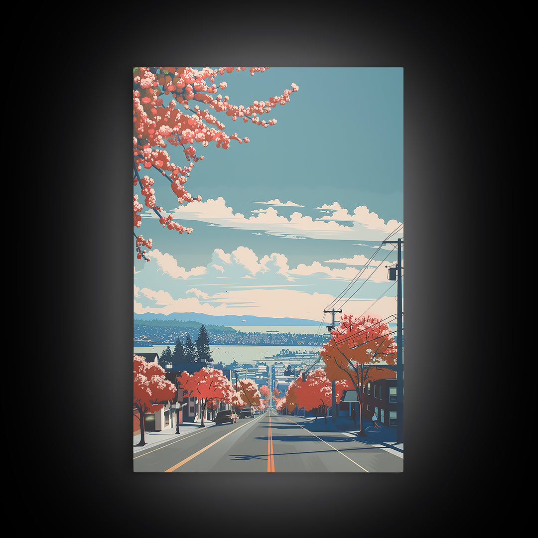 Richmond Travel Poster, Canvas Print, Travel Prints, Landscape Art, Retro Wall Art, Living Room Wall Art, Travel Decor, Travel Print