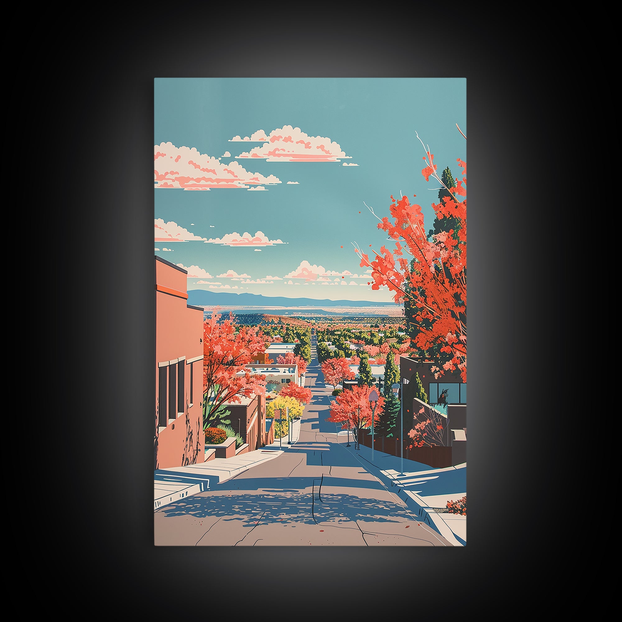 Rio Rancho Travel Poster, Framed Canvas Print, Retro Travel Poster, City Wall Art, Minimalist Poster, Travel Posters, Fine Art Print