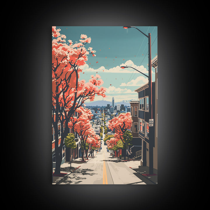 San Mateo Travel Poster, Canvas Print, City Art Print, Travel Wall Art, Home Decor, Poster Art, Living Room Wall Art, Travel Posters