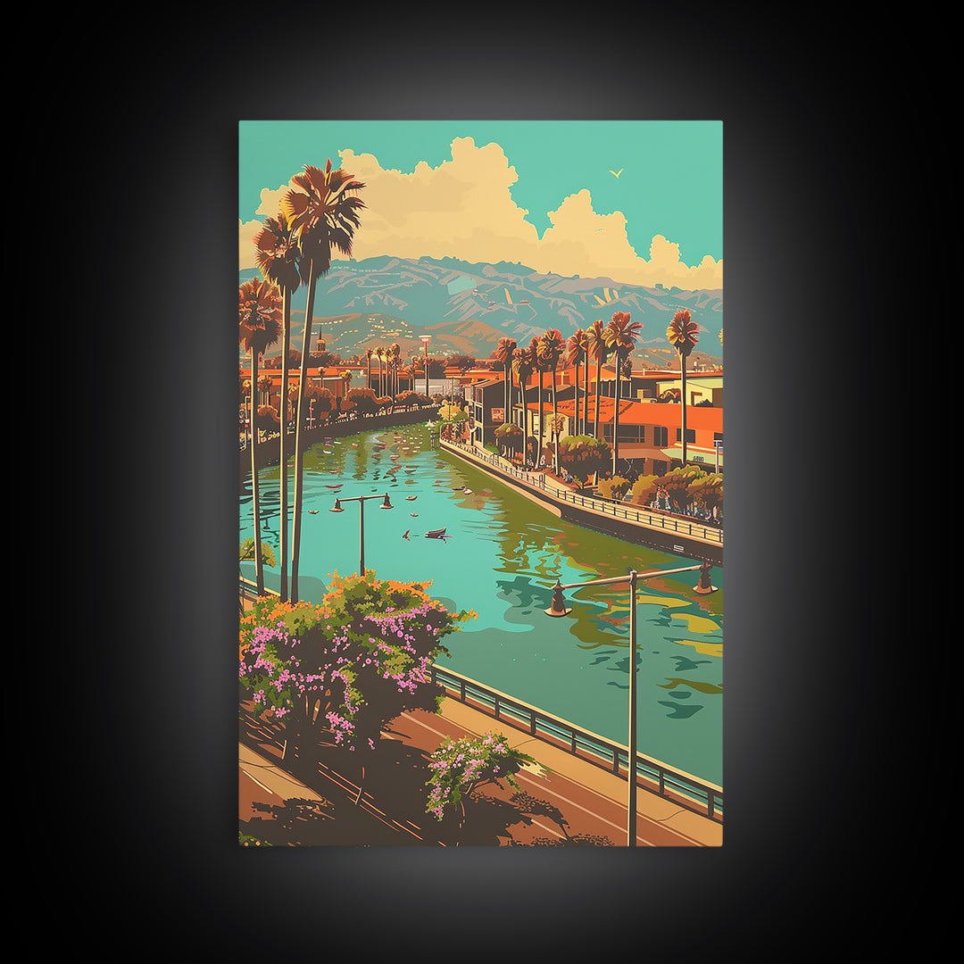 Santa Ana Travel Poster, Canvas Print, City Travel Poster, Vintage City Poster, Minimalist Poster, City Illustration, Retro Wall Art