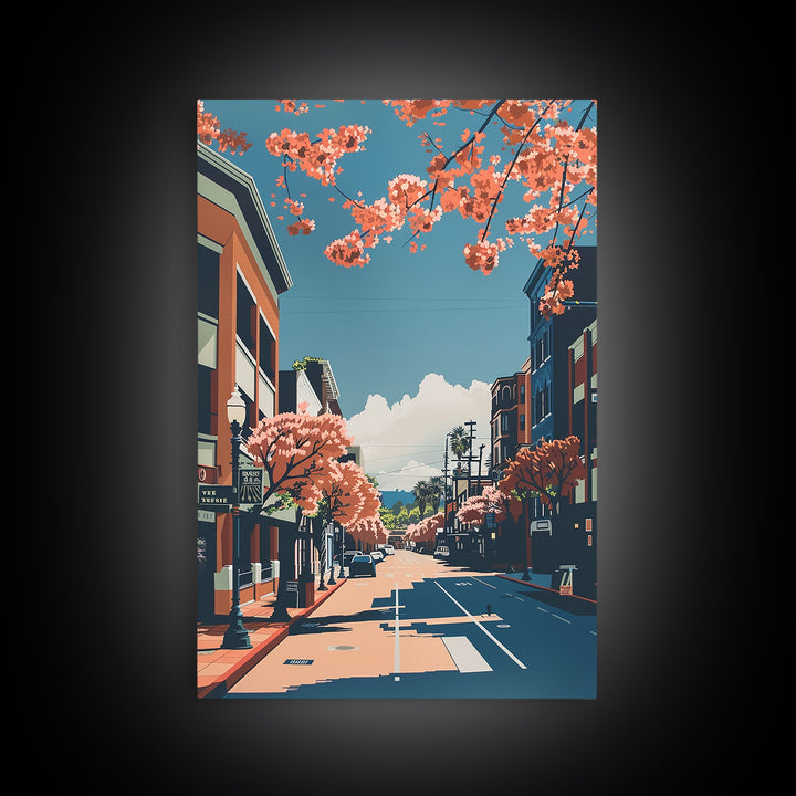 Santa Clara Travel Poster, Canvas Print, Travel Wall Decor, Minimalist Poster, Travel Wall Art, Poster Print, Wall Art, Travel Decor