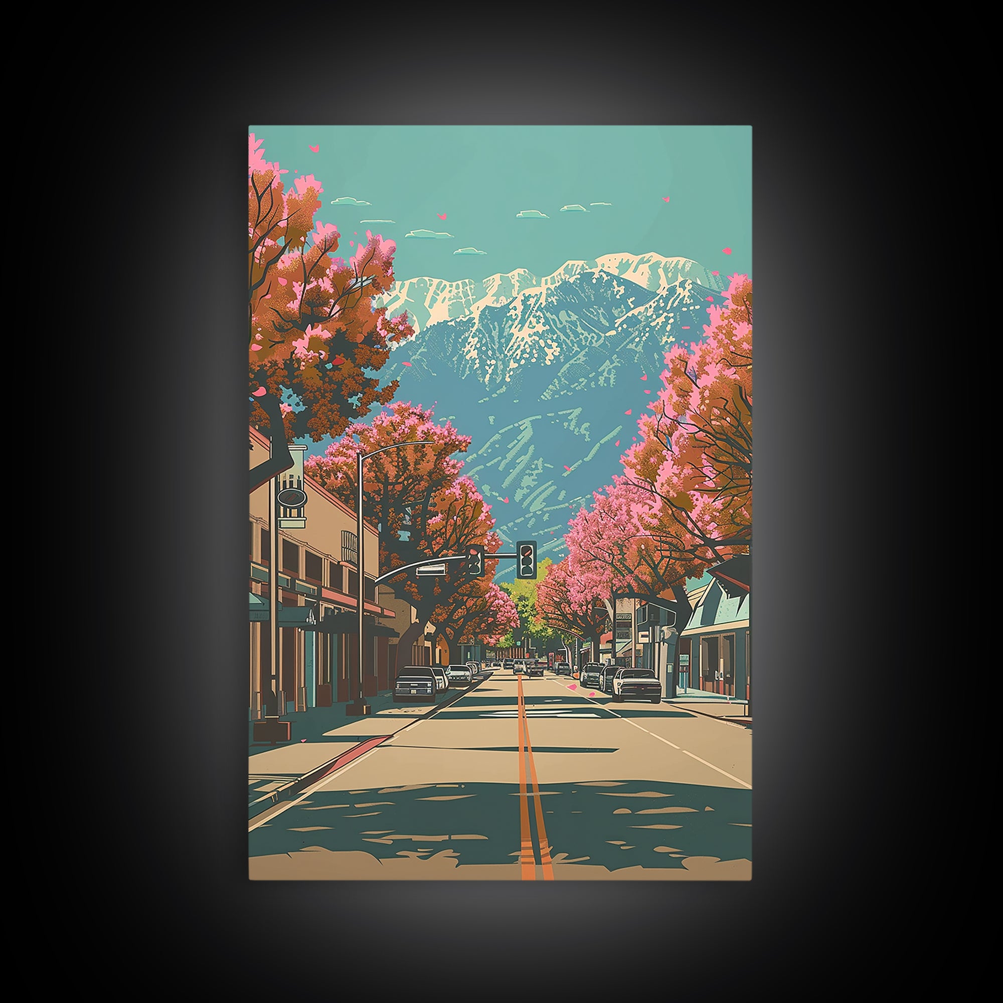 Santa Clarita Travel Poster, Canvas Print, City Travel Poster, Travel Wall Art, Vintage City Poster, Vintage Poster, Vintage Posters
