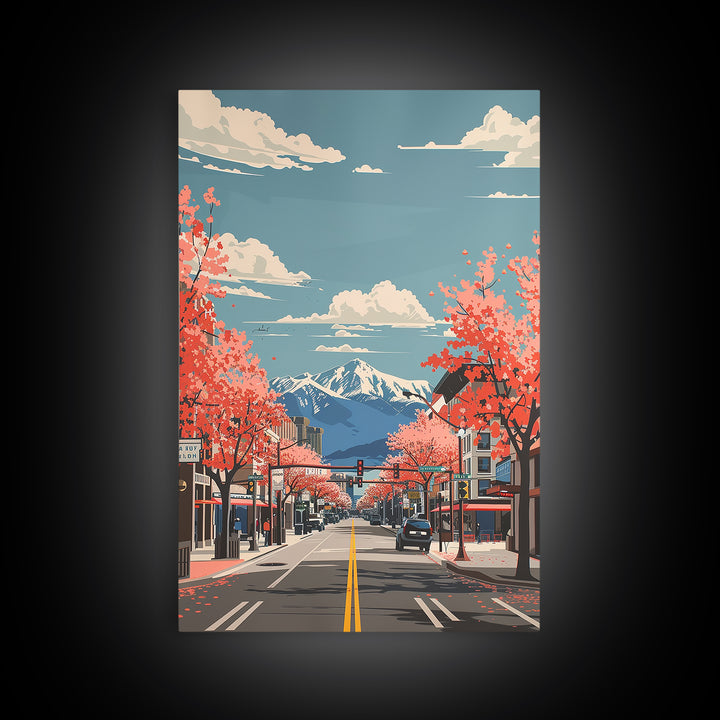 Sparks Travel Poster, Canvas Print, Travel Prints, Landscape Art, Retro Travel Poster, Wall Art, Retro Travel Print, Vintage Posters