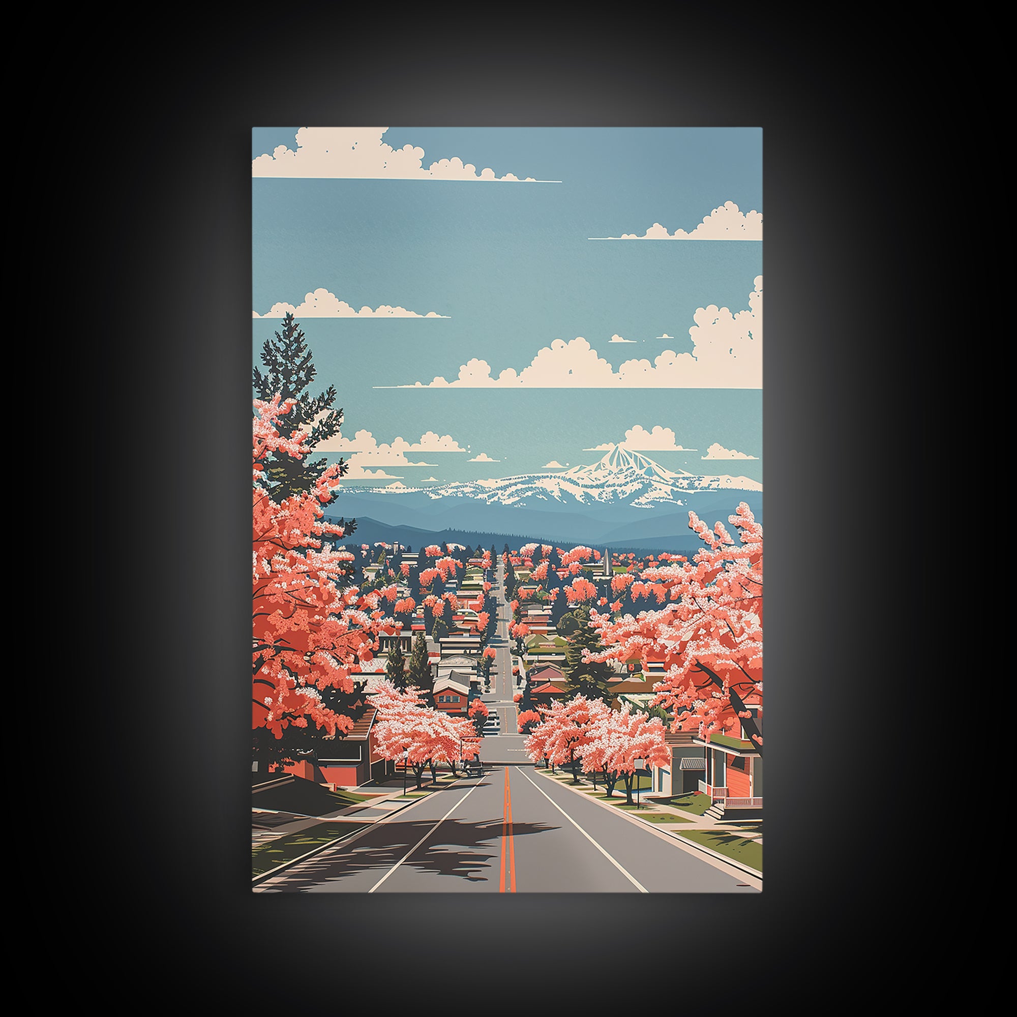 Spokane Valley Travel Poster, Canvas Print, City Travel Poster, Vintage City Poster, Minimalist Poster, Travel Print, Travel Posters