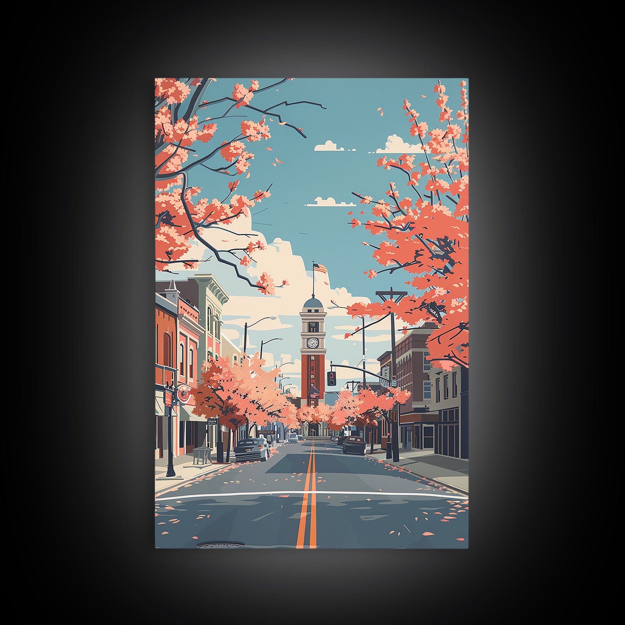 Springfield Travel Poster, Framed Canvas Print, City Travel Poster, Travel Wall Art, Gallery Wall Set, City Art Print, Travel Prints