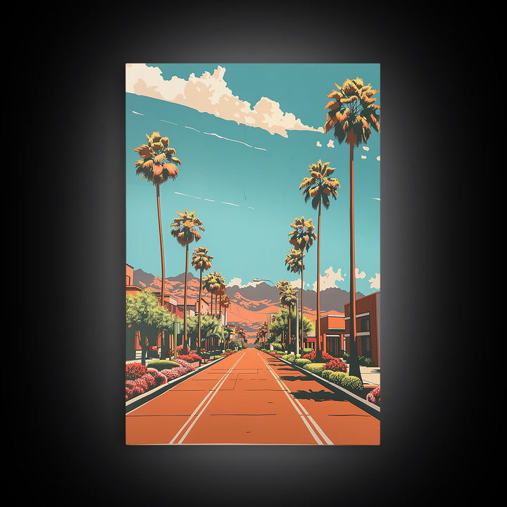 Surprise Travel Poster, Framed Canvas Print, Travel Art Print, Modern Wall Decor, Travel Posters, Colorful Wall Art, Travel Wall Art