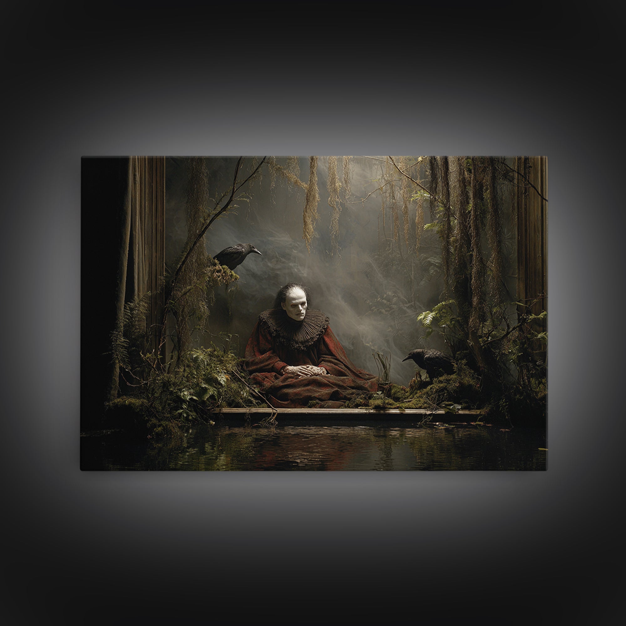 The Dream Eater, Symbolist Gothic Landscape, Landscape Wall Art, Gothic Horror Wall Art, Canvas Print, Halloween Wall Art