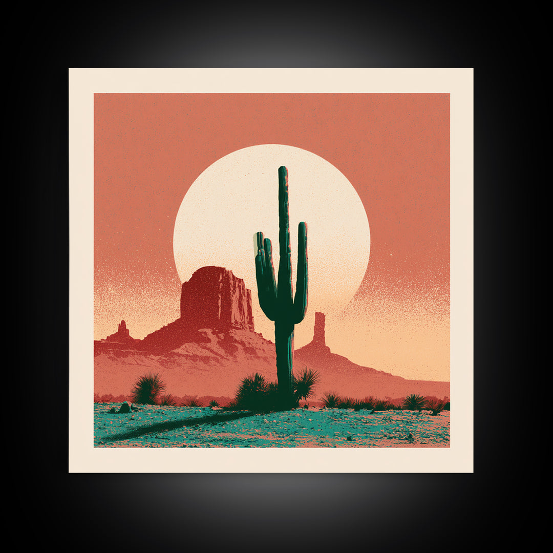 Minimal Beige Sun Canvas Print, Desert Art, Luxury Decor, Southwestern Decor, Fine Art, Desert, Wall Art Prints, DES-1x1-94