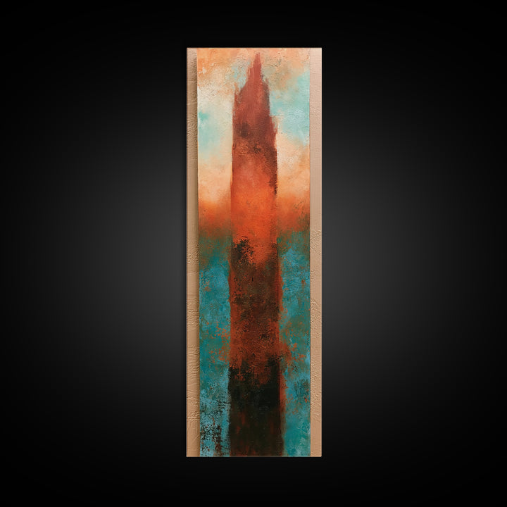 Abstract Heatwave Horizon Canvas Print, Desert Art, Boho Wall Art, Southwestern Decor, Fine Art, Desert, Living Room Art, DES-1x3-25