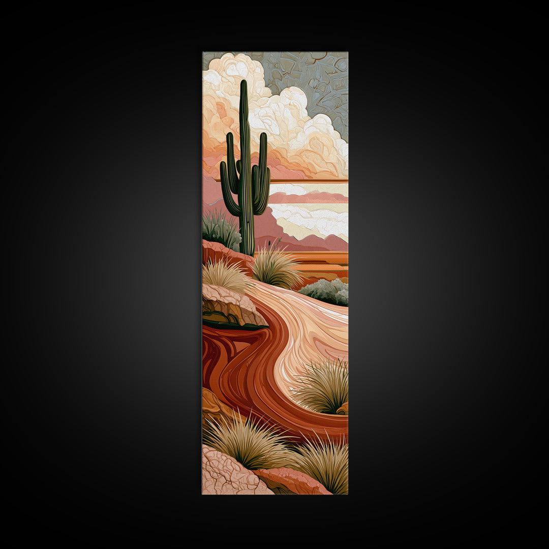 Wind Carved Dune Patterns from Above Canvas Print, Desert Art, Printable Art, Southwestern Decor, Desert, Colorful Wall Art, DES-1x3-32