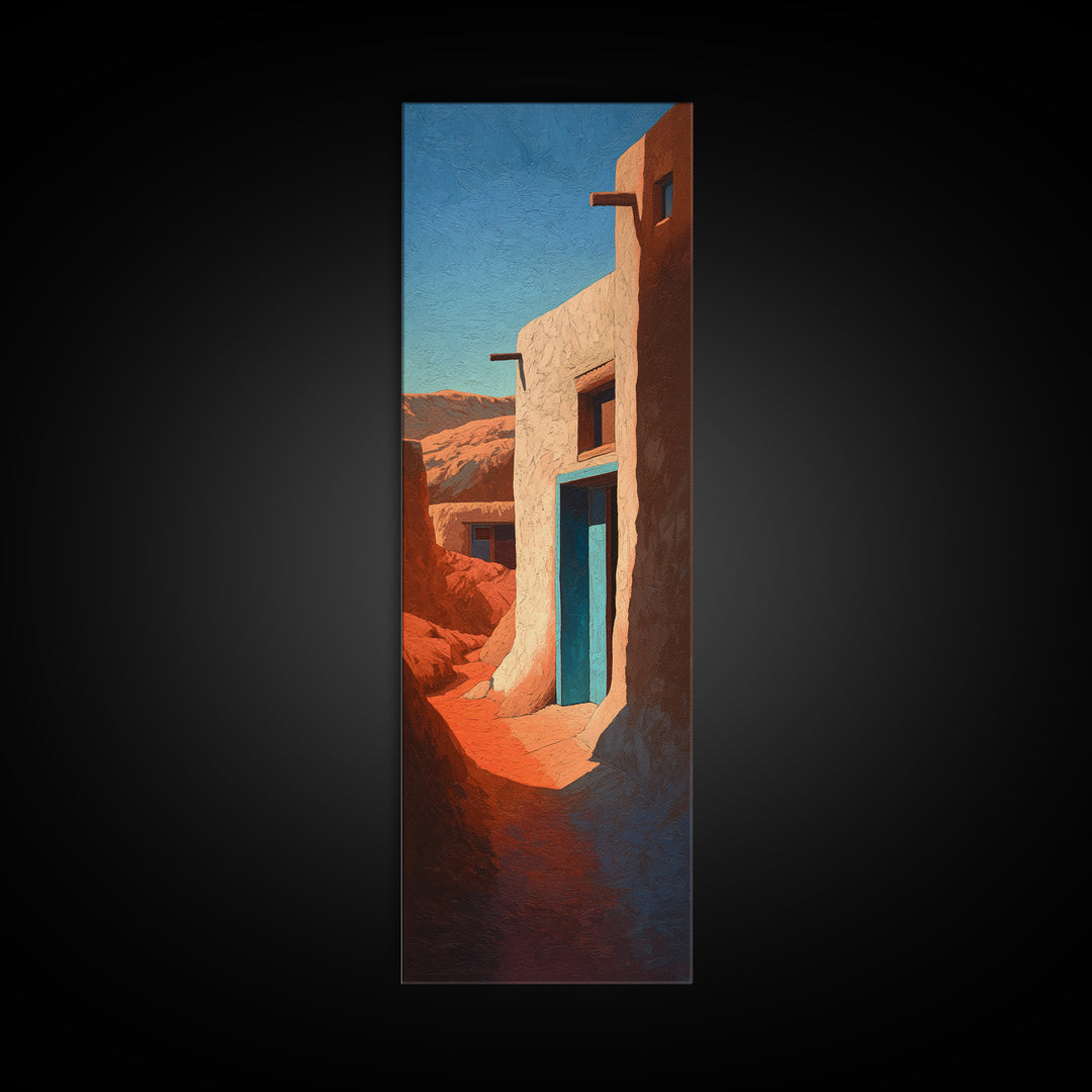 Moroccan Desert Tent Framed Canvas Print, Desert Art, Nature Wall Art, Southwestern Decor, Fine Art, Desert, Home Decor, DES-1x3-47