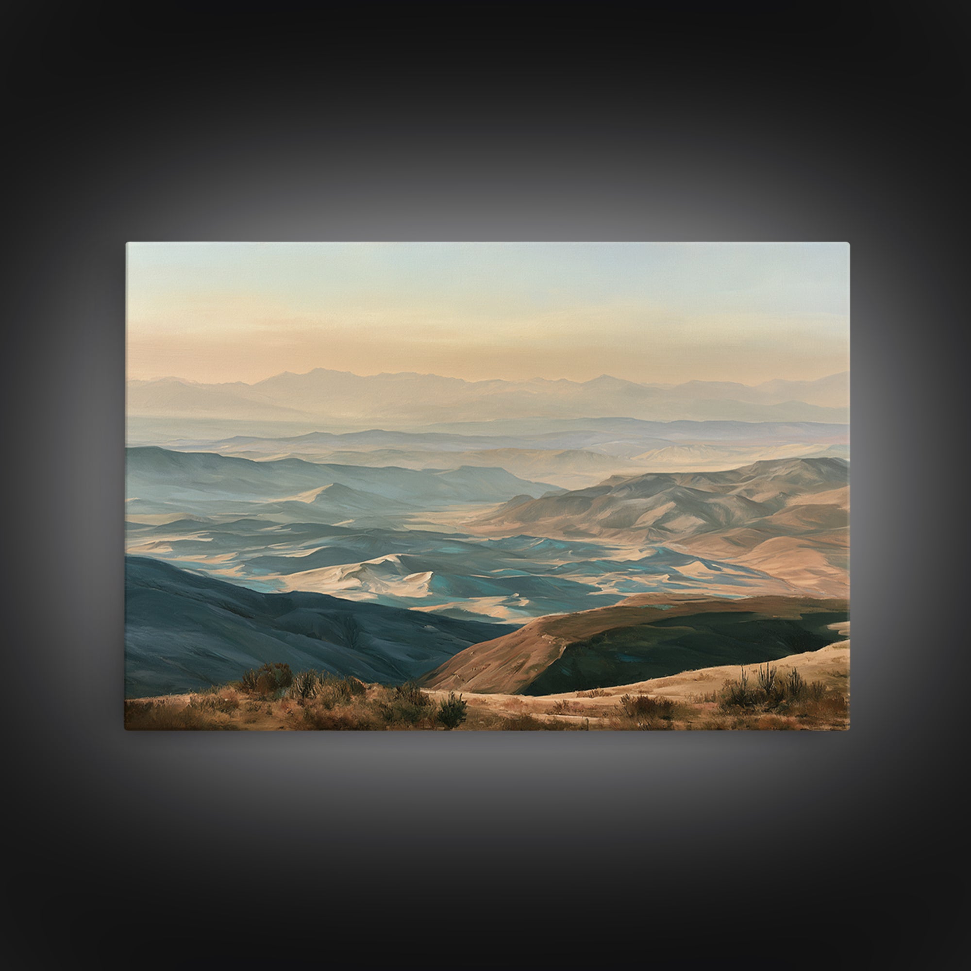 Wind Carved Dune Patterns from Above Framed Canvas Print, Desert Art, Abstract Wall Art, Southwestern Decor, Fine Art, Desert, DES-3x2-96
