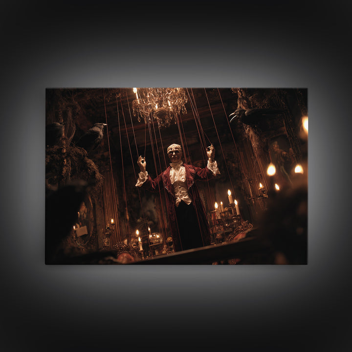 The Marionette Master, Landscape Wall Art, Dark Halloween Decor, Canvas Print, Halloween Wall Decor, Gothic Home Decor, Horror Wall Art