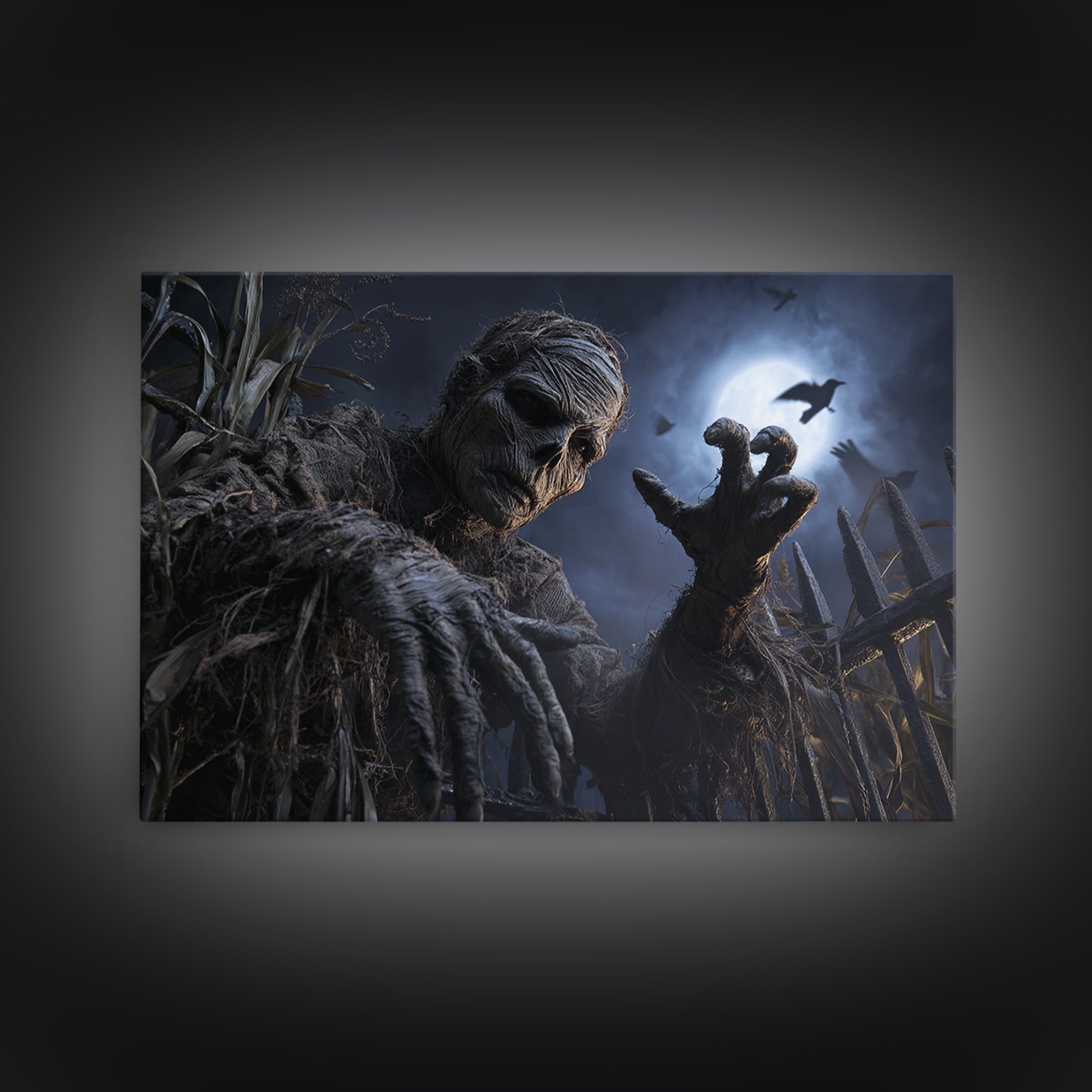 The Bog Mummy, Landscape Wall Art, Spooky Home Decor, Canvas Print, Halloween Wall Decor, Gothic Home Decor, Horror Wall Art