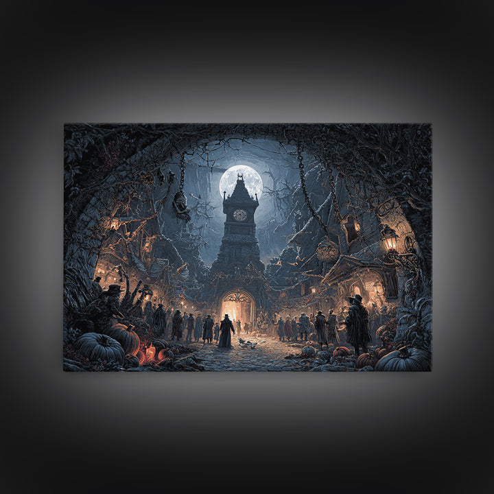 The Thirteenth Bell, Landscape Wall Art, Spooky Home Decor, Canvas Print, Halloween Wall Decor, Gothic Home Decor, Horror Wall Art