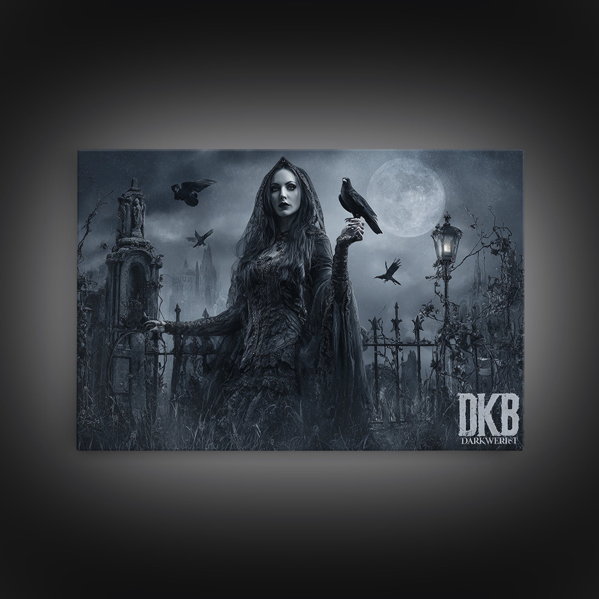 Gothic Romance, Landscape Wall Art, Spooky Home Decor, Canvas Print, Halloween Wall Decor, Gothic Home Decor, Collectible Wall Decor