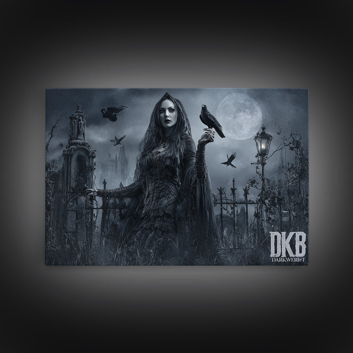 Gothic Romance, Landscape Wall Art, Spooky Home Decor, Canvas Print, Halloween Wall Decor, Gothic Home Decor, Collectible Wall Decor