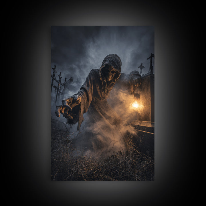 The Dream Eater, Vertical Wall Art, Spooky Home Decor, Canvas Print, Halloween Wall Decor, Gothic Home Decor, Dark Fantasy Art