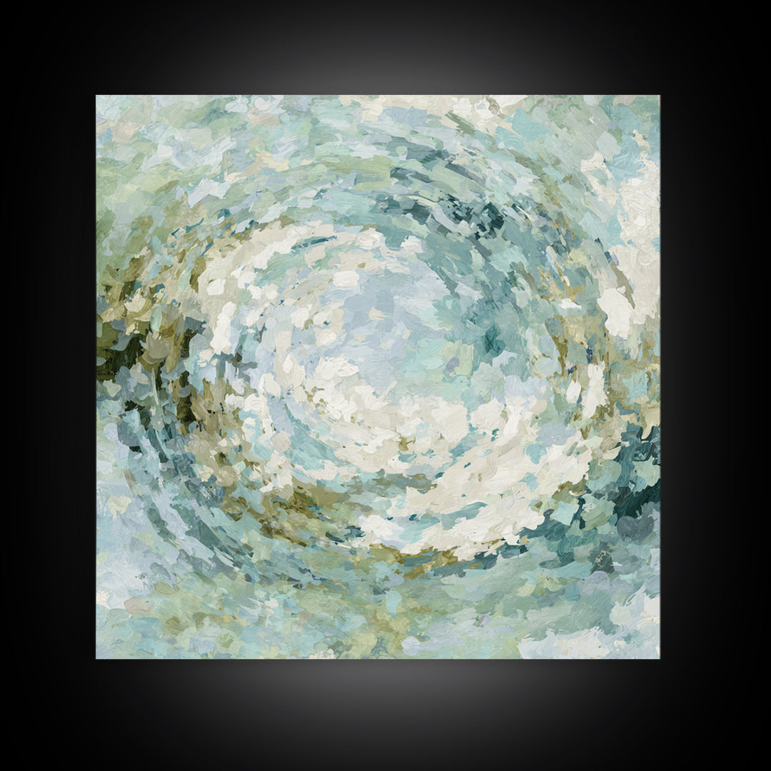 Abstract Water Ripple Pattern Canvas Print, Dental Office Art, Dental Office Decor, Office Decor, Abstract Art, Calm, DOA-1x1-13