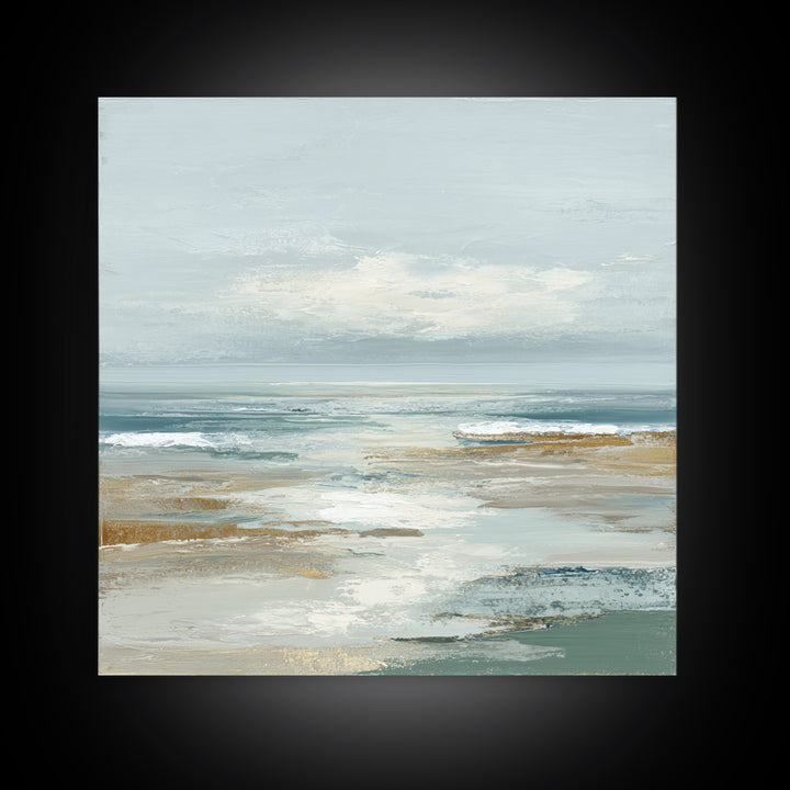 Quiet Coastal Dunes Canvas Print, Dental Office Art, Dental, Office Decor, Oil Painting, Calm, Tooth Art, Dentistry Art, DOA-1x1-22