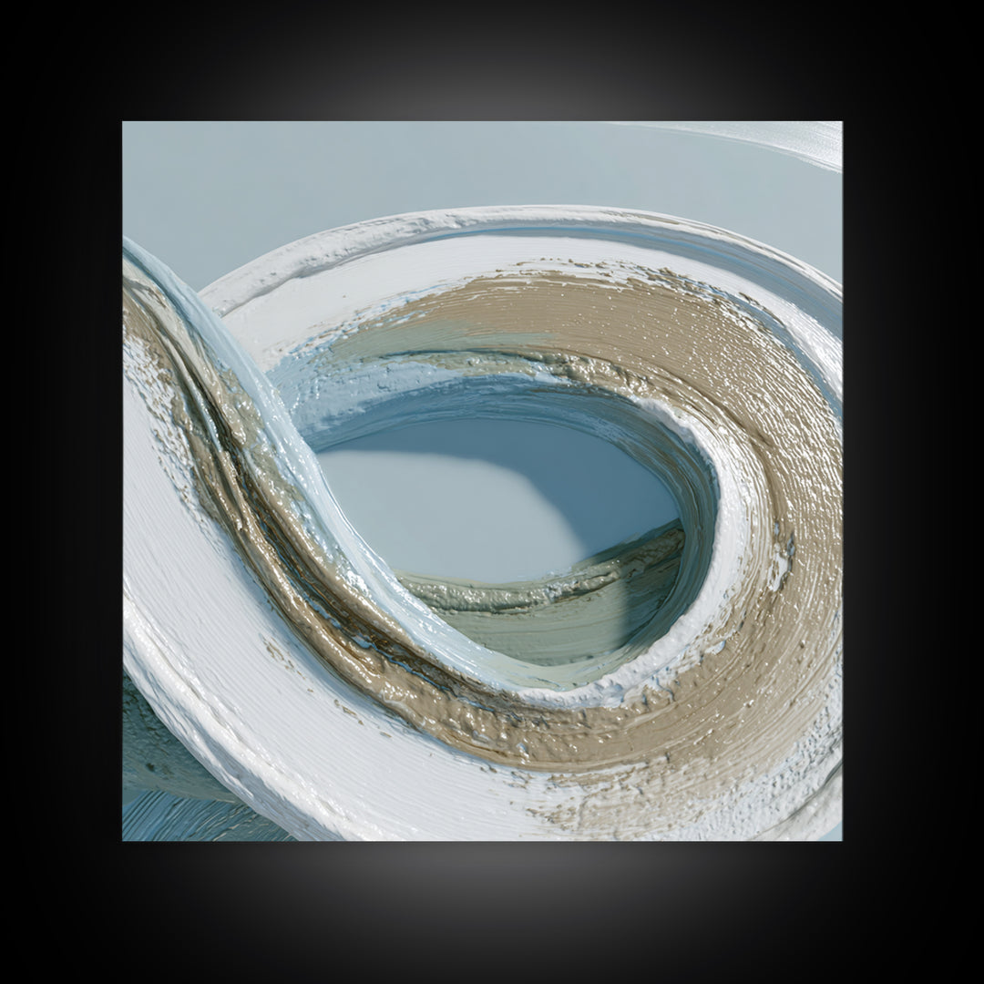 Minimal Smile Curve Abstract Framed Canvas Print, Dental Office Art, Tooth Art, Office Decor, Abstract Art, Calm, Modern Decor, DOA-1x1-29