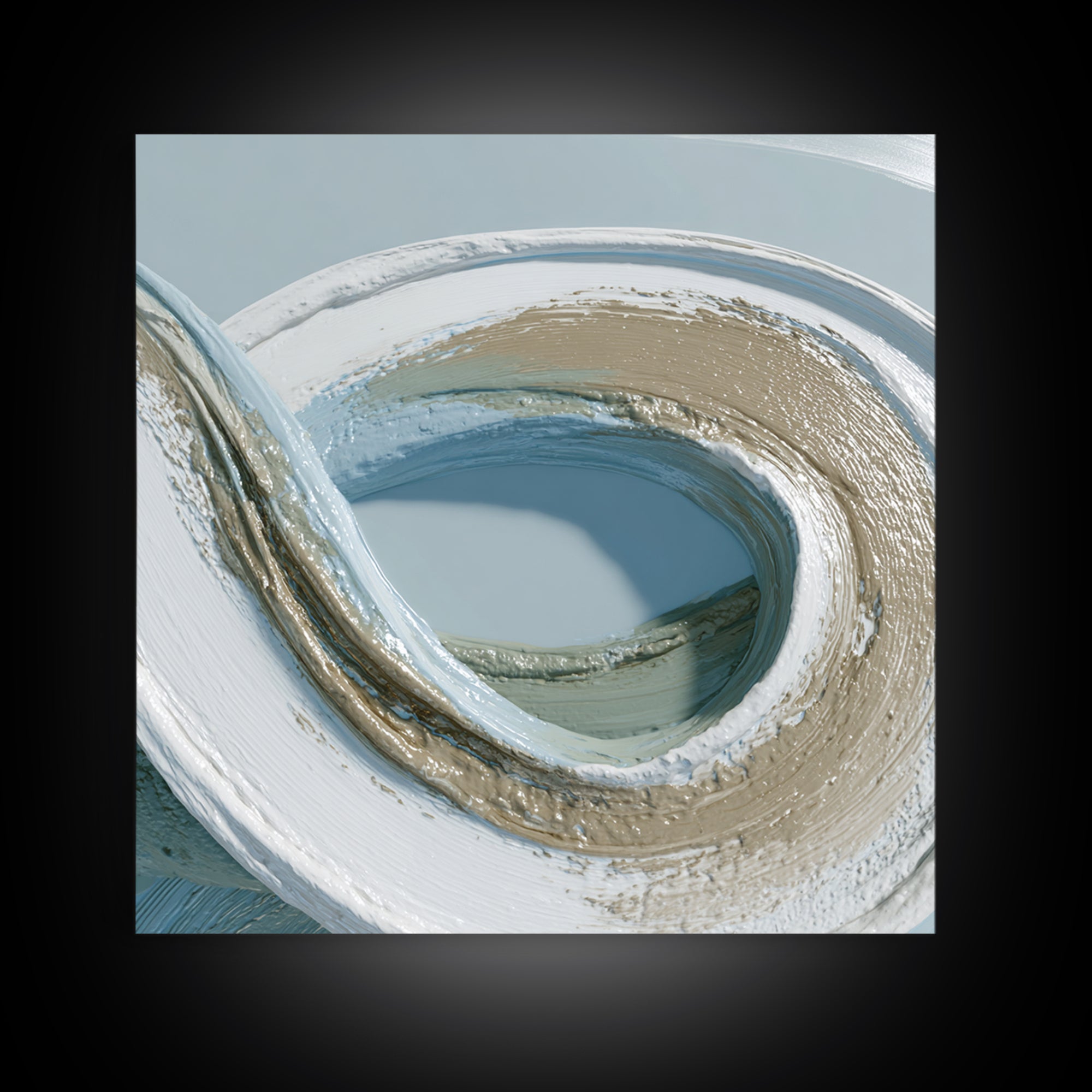 Minimal Smile Curve Abstract Framed Canvas Print, Dental Office Art, Tooth Art, Office Decor, Abstract Art, Calm, Modern Decor, DOA-1x1-29