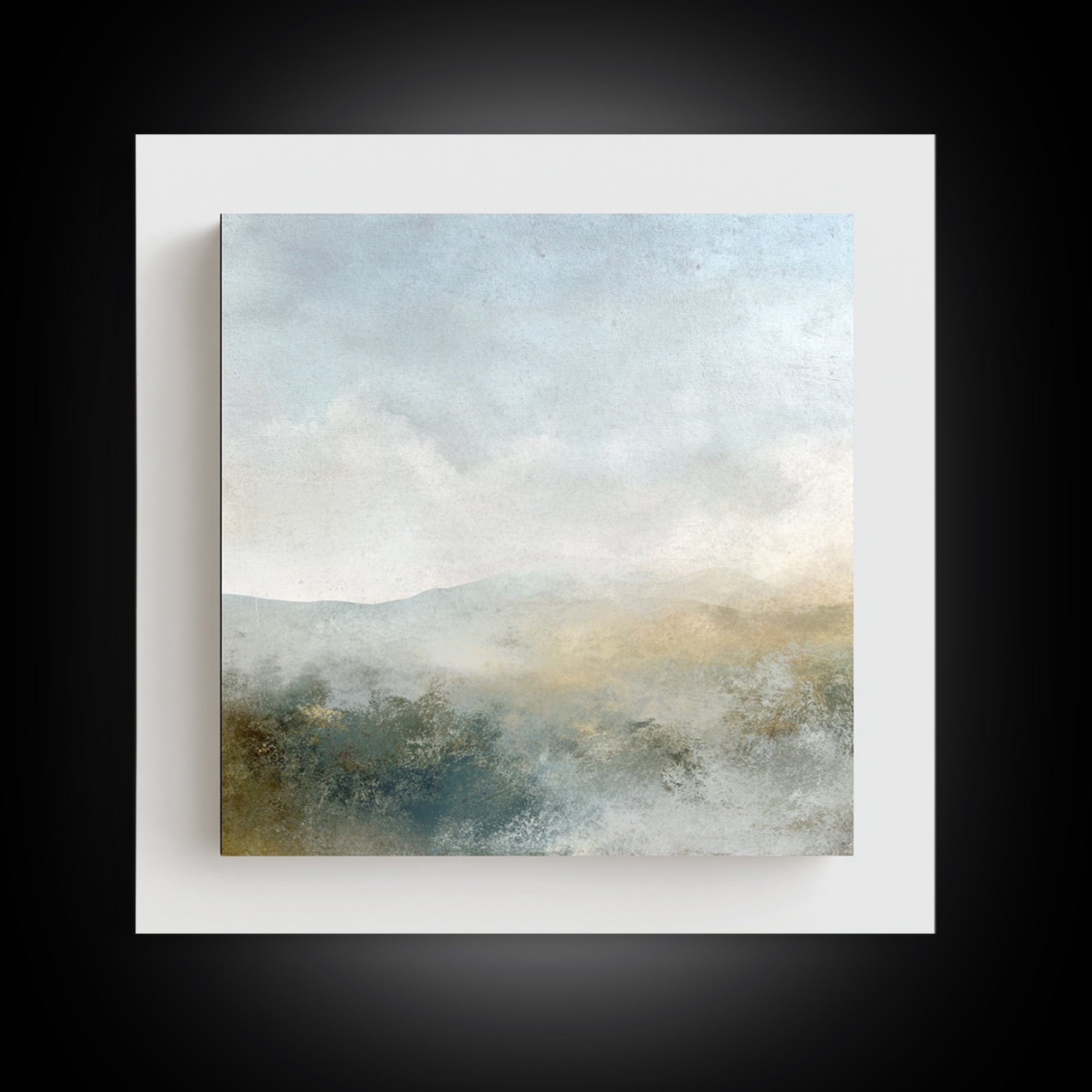 Soft Gradient Sunrise Framed Canvas Print, Dental Office Art, Motivational Poster, Office Decor, Fine Art, Calm, Dentistry Art, DOA-1x1-44