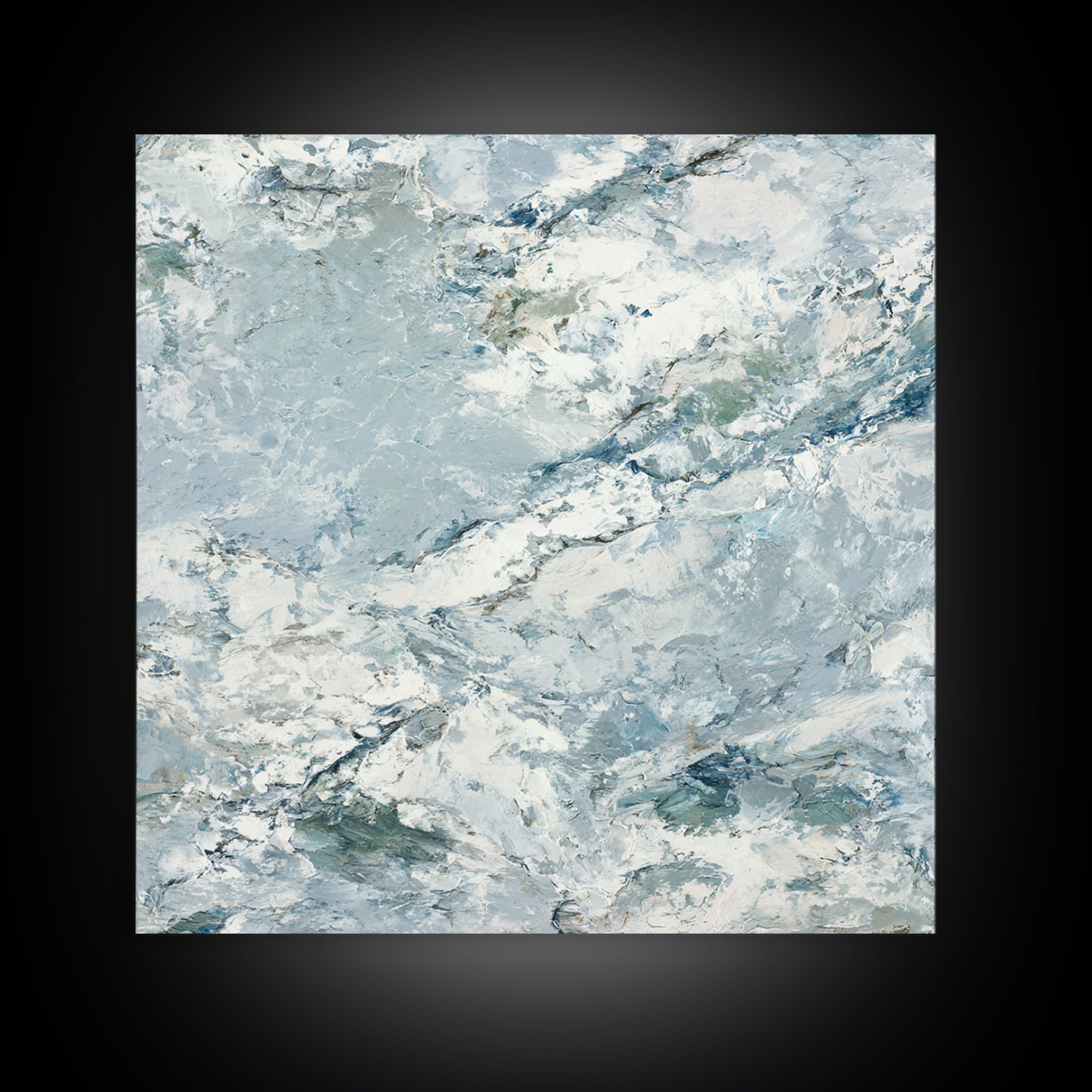 Clean Marble Texture Framed Canvas Print, Dental Office Art, Wall Art, Office Decor, Fine Art, Calm, Dental Office Decor, DOA-1x1-48