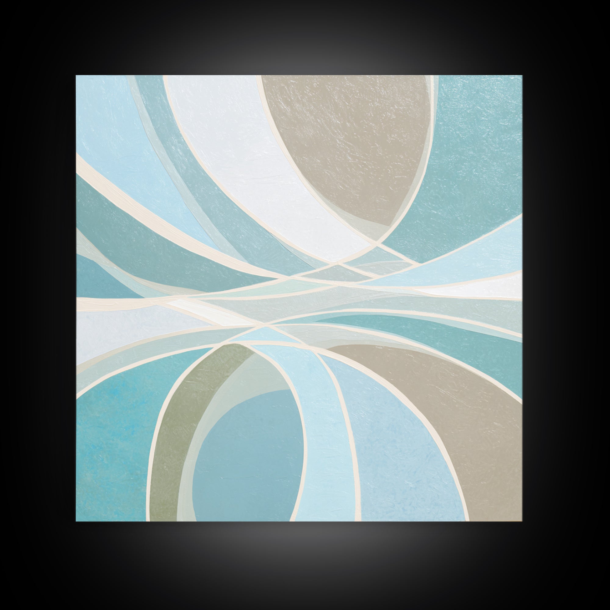 Minimal Smile Curve Abstract Canvas Print, Dental Office Art, Medical Art, Office Decor, Abstract Art, Calm, Medical Office Art, DOA-1x1-5