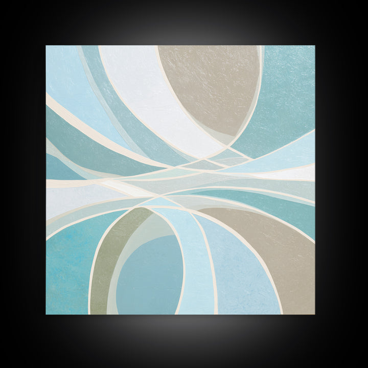 Minimal Smile Curve Abstract Canvas Print, Dental Office Art, Medical Art, Office Decor, Abstract Art, Calm, Medical Office Art, DOA-1x1-5