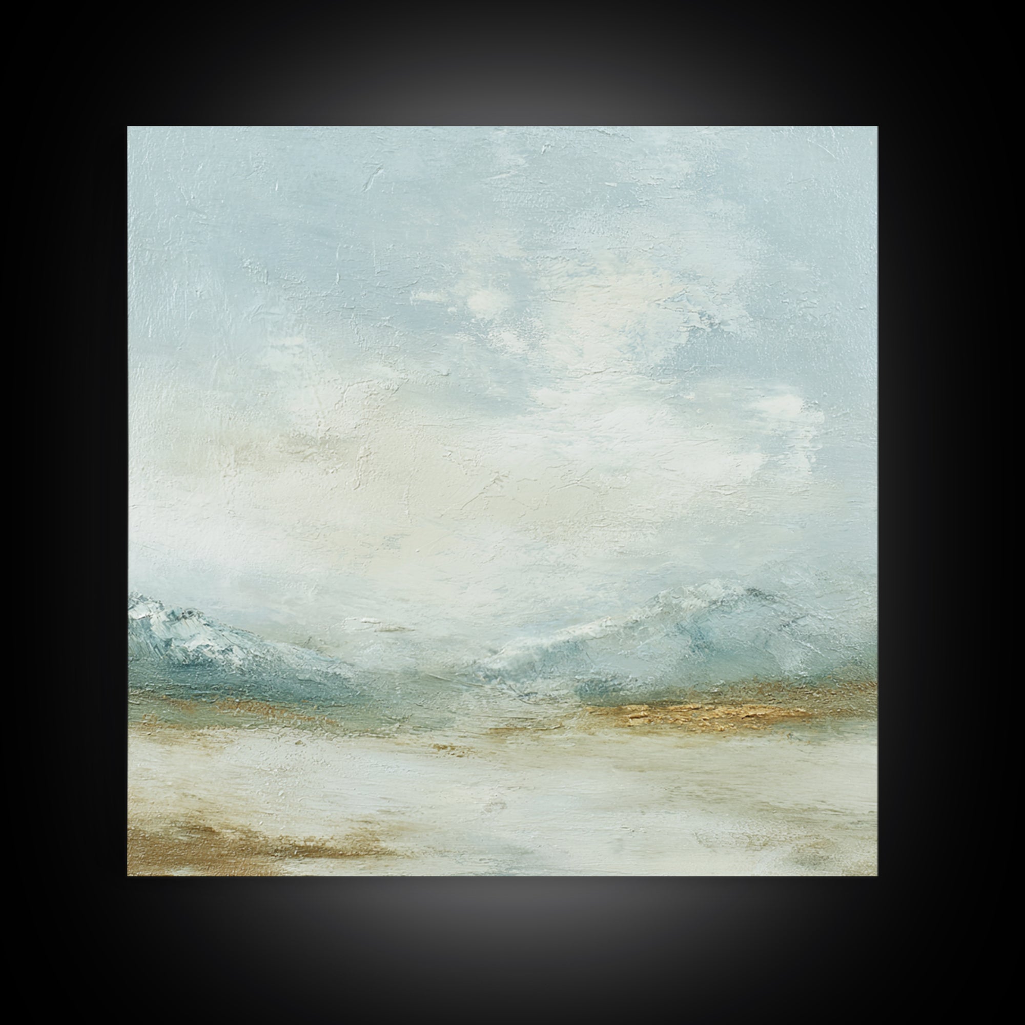 Gentle Mountain Landscape Canvas Print, Dental Office Art, Dental Hygienist, Office Decor, Fine Art, Calm, Statement Artwork, DOA-1x1-76