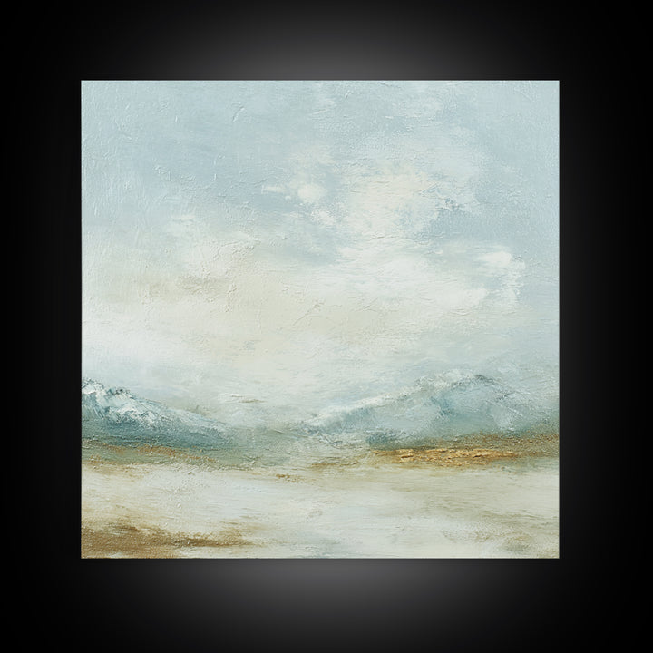 Gentle Mountain Landscape Canvas Print, Dental Office Art, Dental Hygienist, Office Decor, Fine Art, Calm, Statement Artwork, DOA-1x1-76