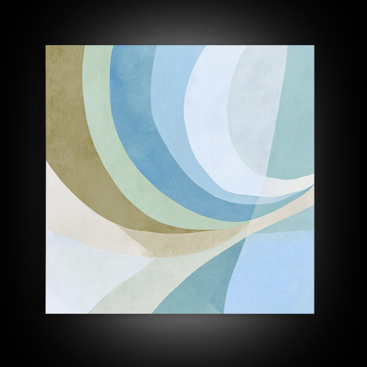 Minimal Smile Curve Abstract Canvas Print, Dental Office Art, Office Decor, Fine Art, Calm, Art Print, Room Decor, DOA-1x1-77