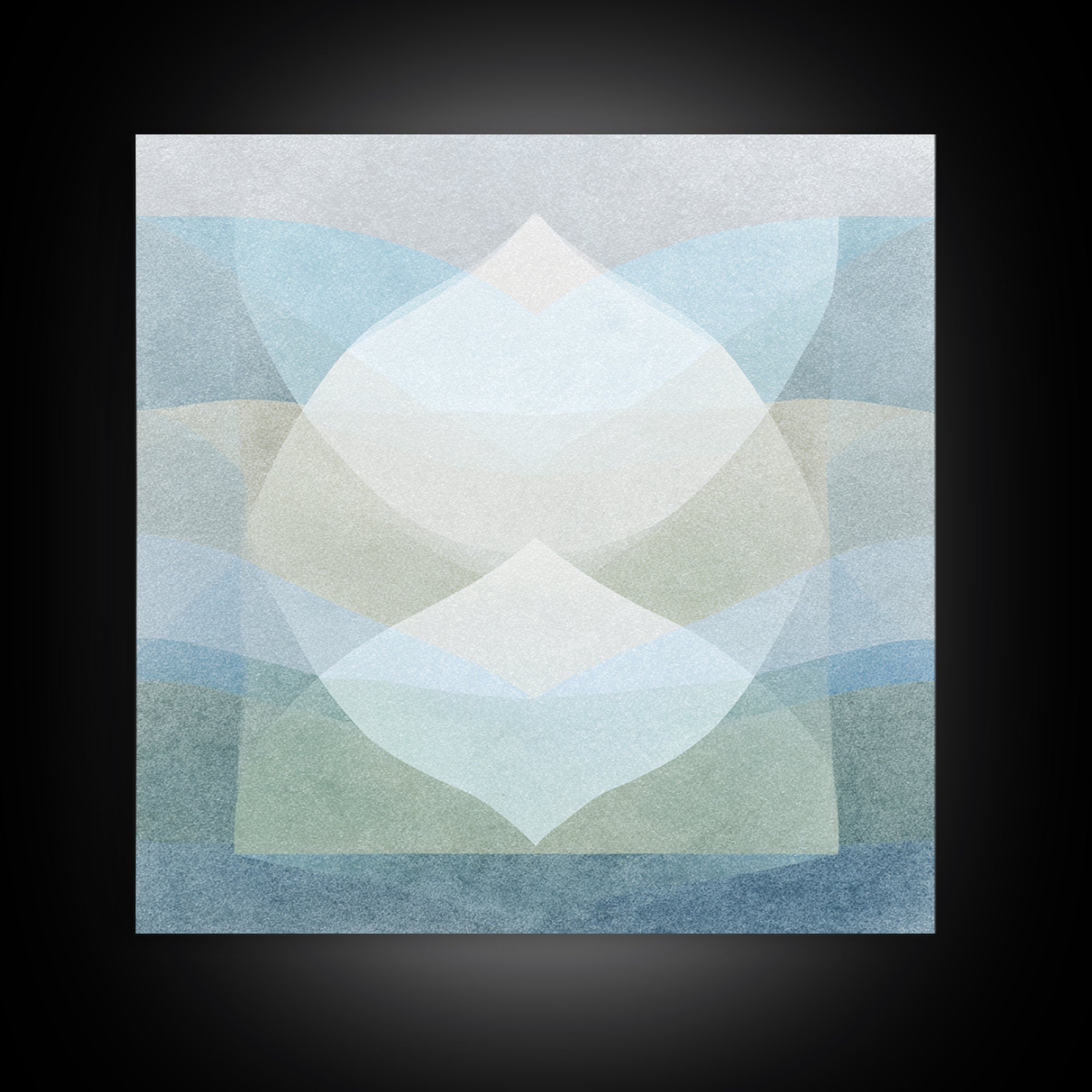 Clean Geometric Art Framed Canvas Print, Dental Office Art, Minimalist Wall Art, Office Decor, Fine Art, Calm, Dental Decor, DOA-1x1-8