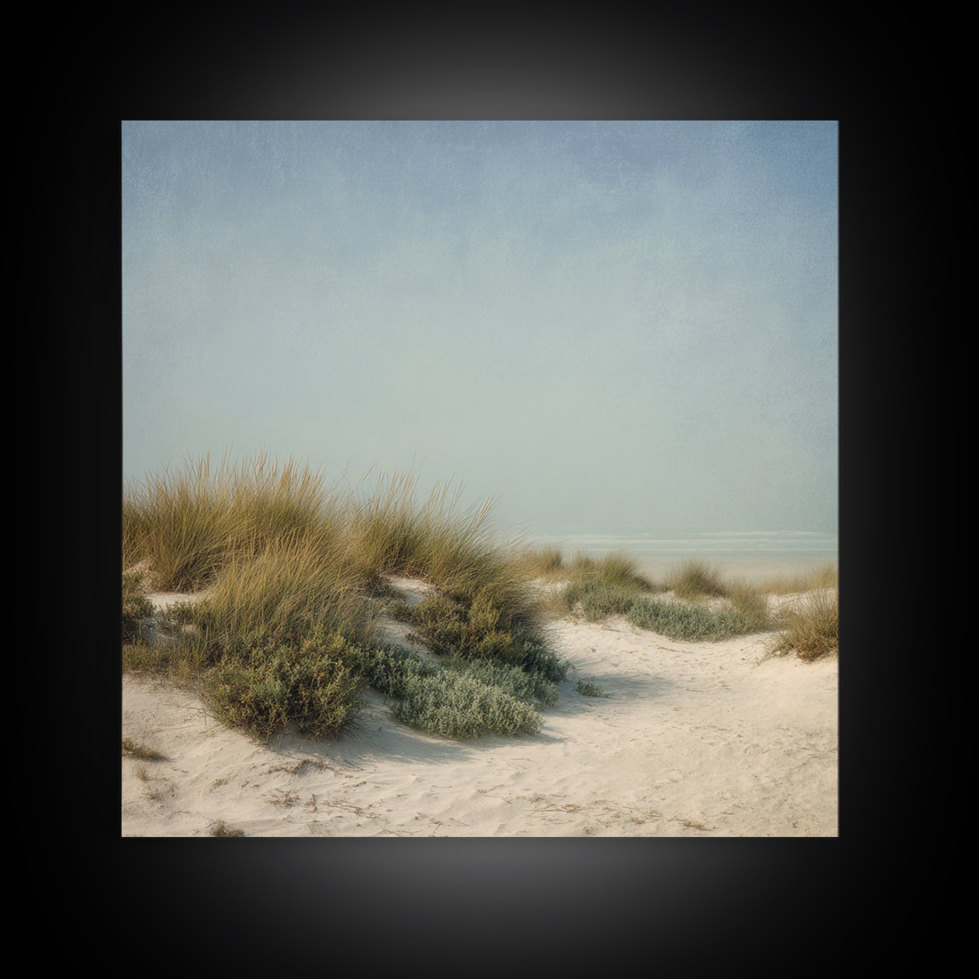 Quiet Coastal Dunes Canvas Print, Dental Office Art, Printable Digital, Office Decor, Calm, Neutral Decor, Modern Decor, DOA-1x1-94