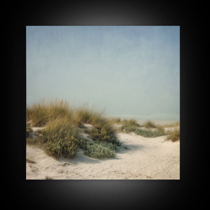 Quiet Coastal Dunes Canvas Print, Dental Office Art, Printable Digital, Office Decor, Calm, Neutral Decor, Modern Decor, DOA-1x1-94