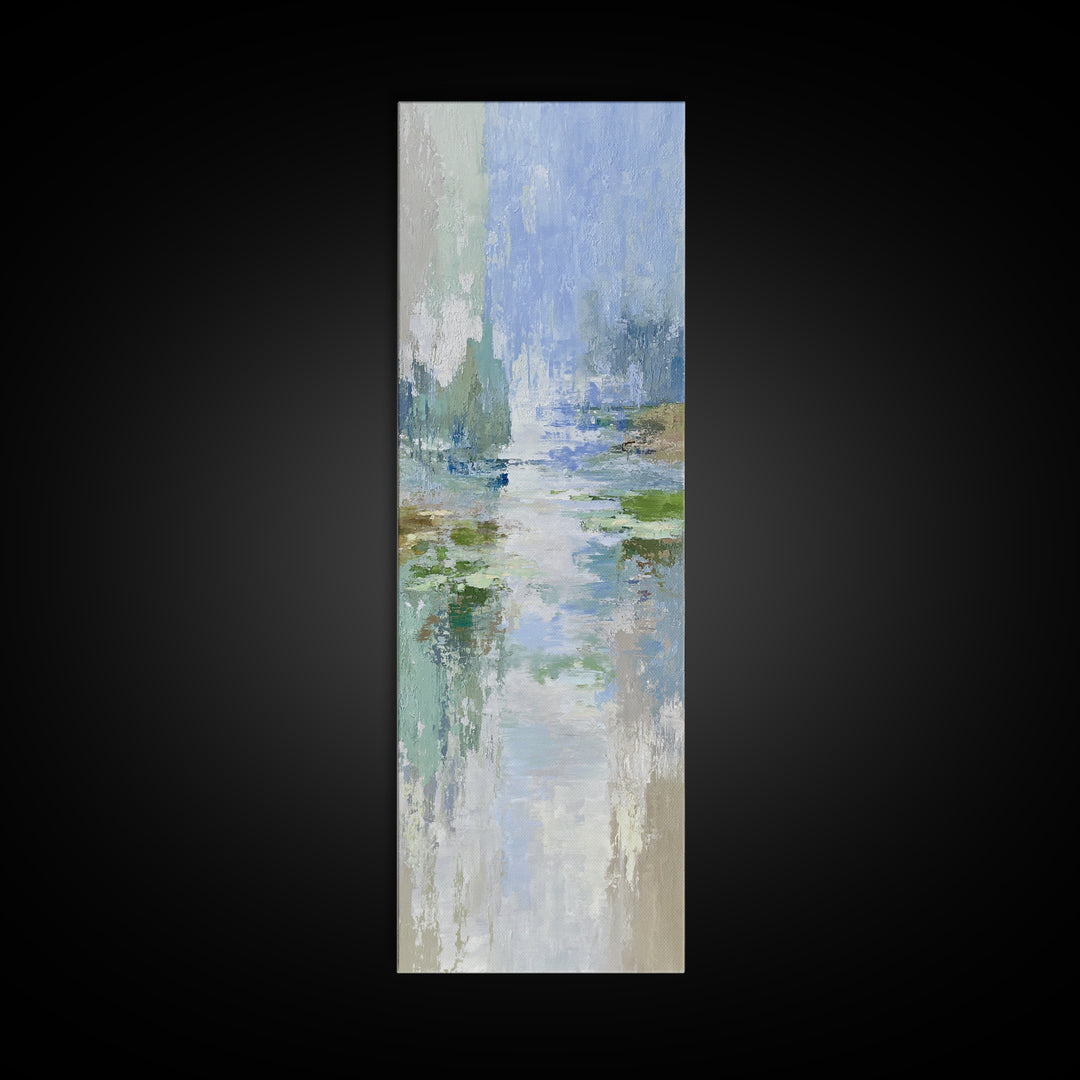 Sunlit Lake with Calming Reflections Canvas Print, Dental Office Art, Dental Office, Office Decor, Fine Art, Calm, Room Decor, DOA-1x3-27