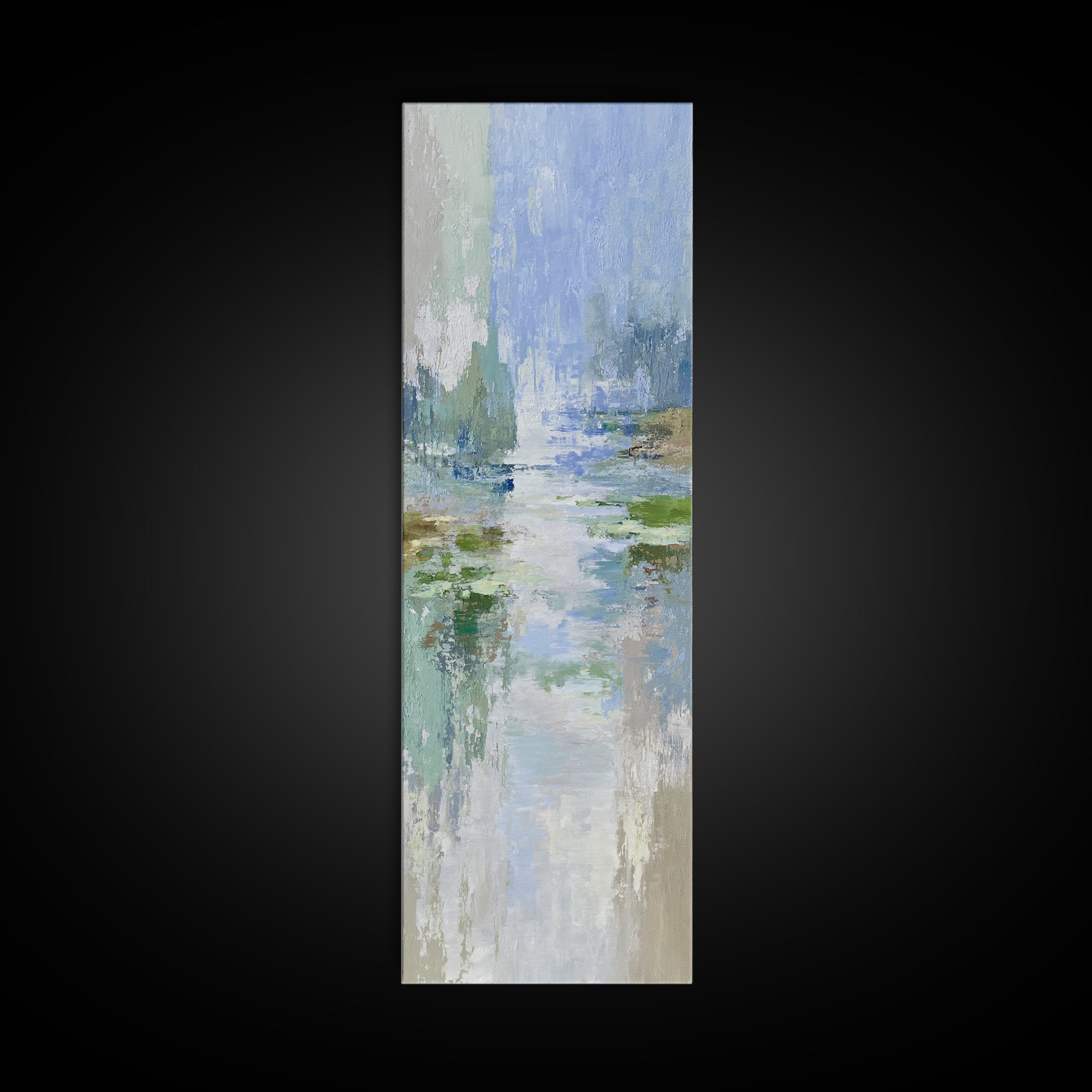 Sunlit Lake with Calming Reflections Canvas Print, Dental Office Art, Dental Office, Office Decor, Fine Art, Calm, Room Decor, DOA-1x3-27