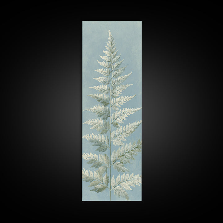 Botanical Fern Study Framed Canvas Print, Dental Office Art, Medical Office Art, Office Decor, Fine Art, Calm, DOA-1x3-31