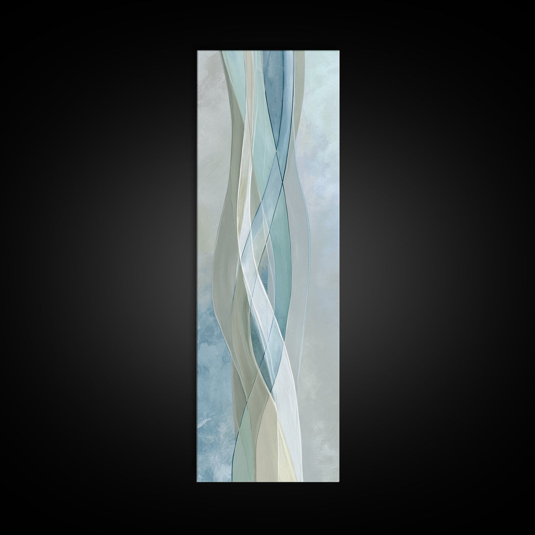 Minimal Smile Curve Abstract Canvas Print, Dental Office Art, Office Decor, Abstract Art, Calm, Medical Office Decor, DOA-1x3-41