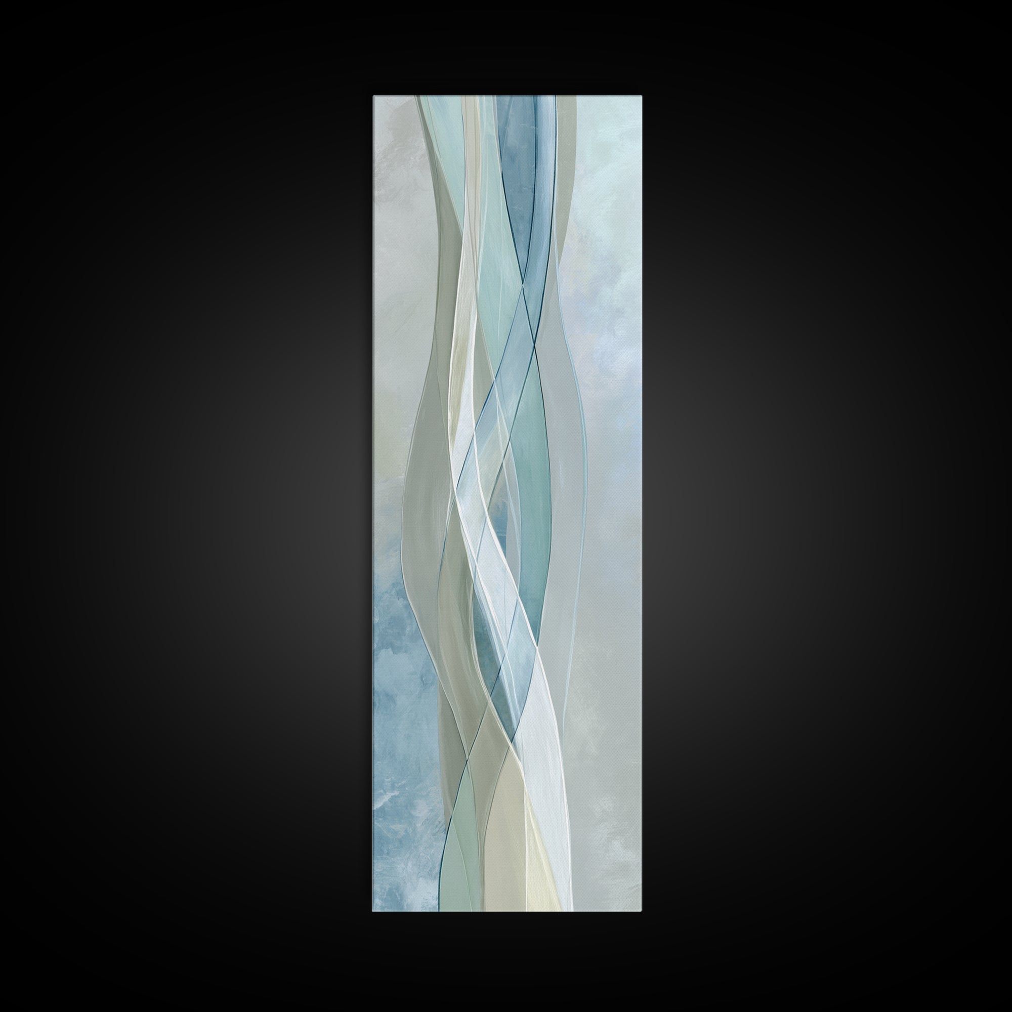 Minimal Smile Curve Abstract Canvas Print, Dental Office Art, Office Decor, Abstract Art, Calm, Medical Office Decor, DOA-1x3-41