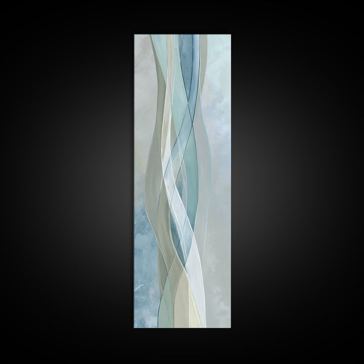Minimal Smile Curve Abstract Canvas Print, Dental Office Art, Office Decor, Abstract Art, Calm, Medical Office Decor, DOA-1x3-41