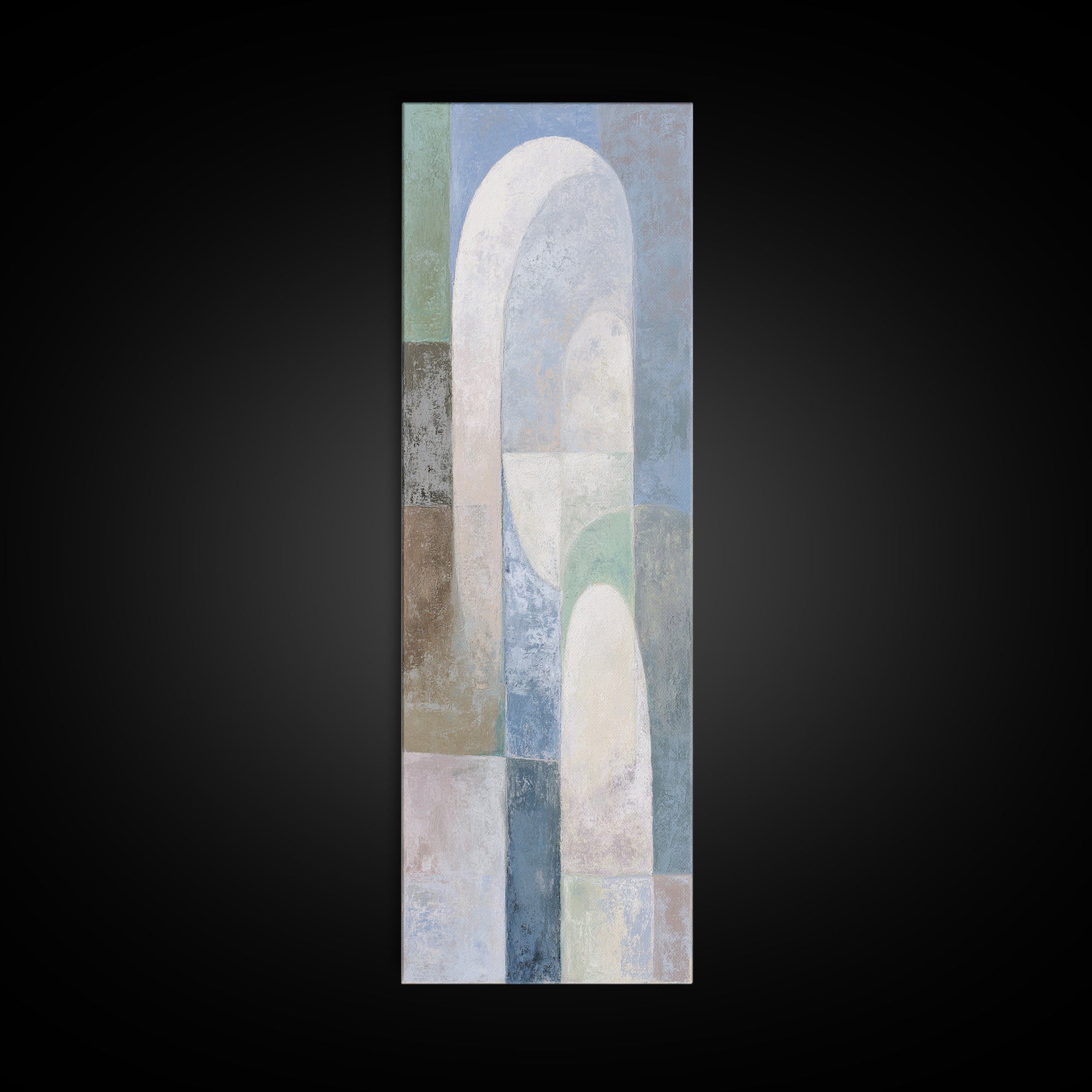Light Scandinavian Abstract Arches Canvas Print, Dental Office Art, Dental Art, Office Decor, Abstract Art, Calm, Dental Gift, DOA-1x3-5