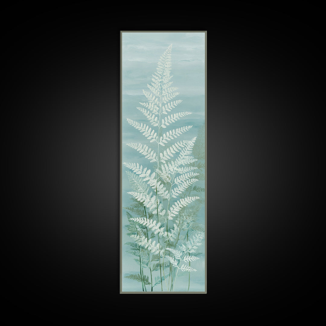 Botanical Fern Study Canvas Print, Dental Office Art, Fine Art Print, Office Decor, Fine Art, Calm, Printable Wall Art, DOA-1x3-55