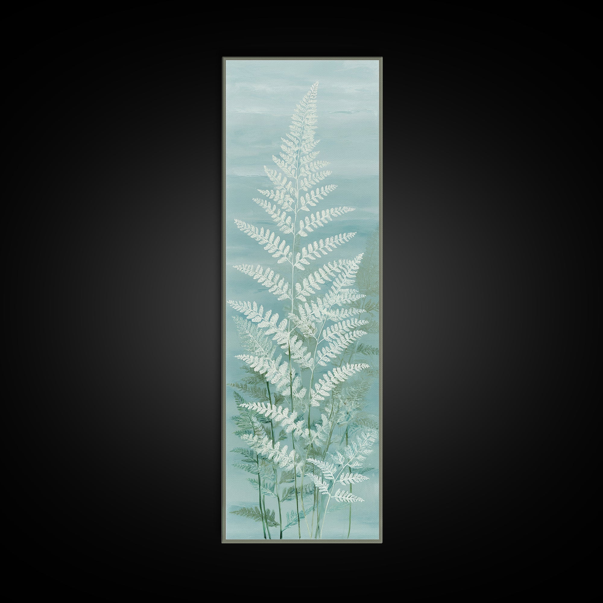 Botanical Fern Study Canvas Print, Dental Office Art, Fine Art Print, Office Decor, Fine Art, Calm, Printable Wall Art, DOA-1x3-55
