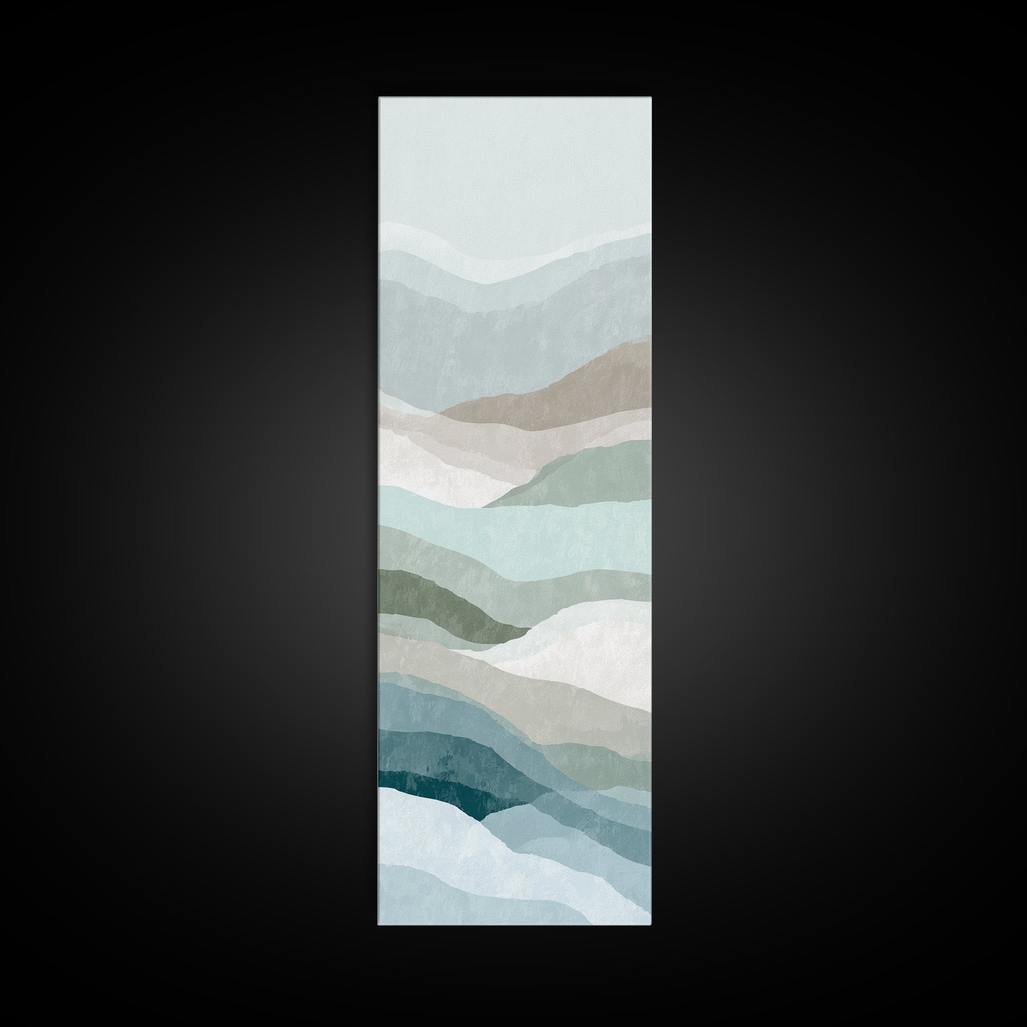 Minimal Smile Curve Abstract Canvas Print, Dental Office Art, Office Decor, Abstract Art, Calm, Art Print, Room Decor, DOA-1x3-65